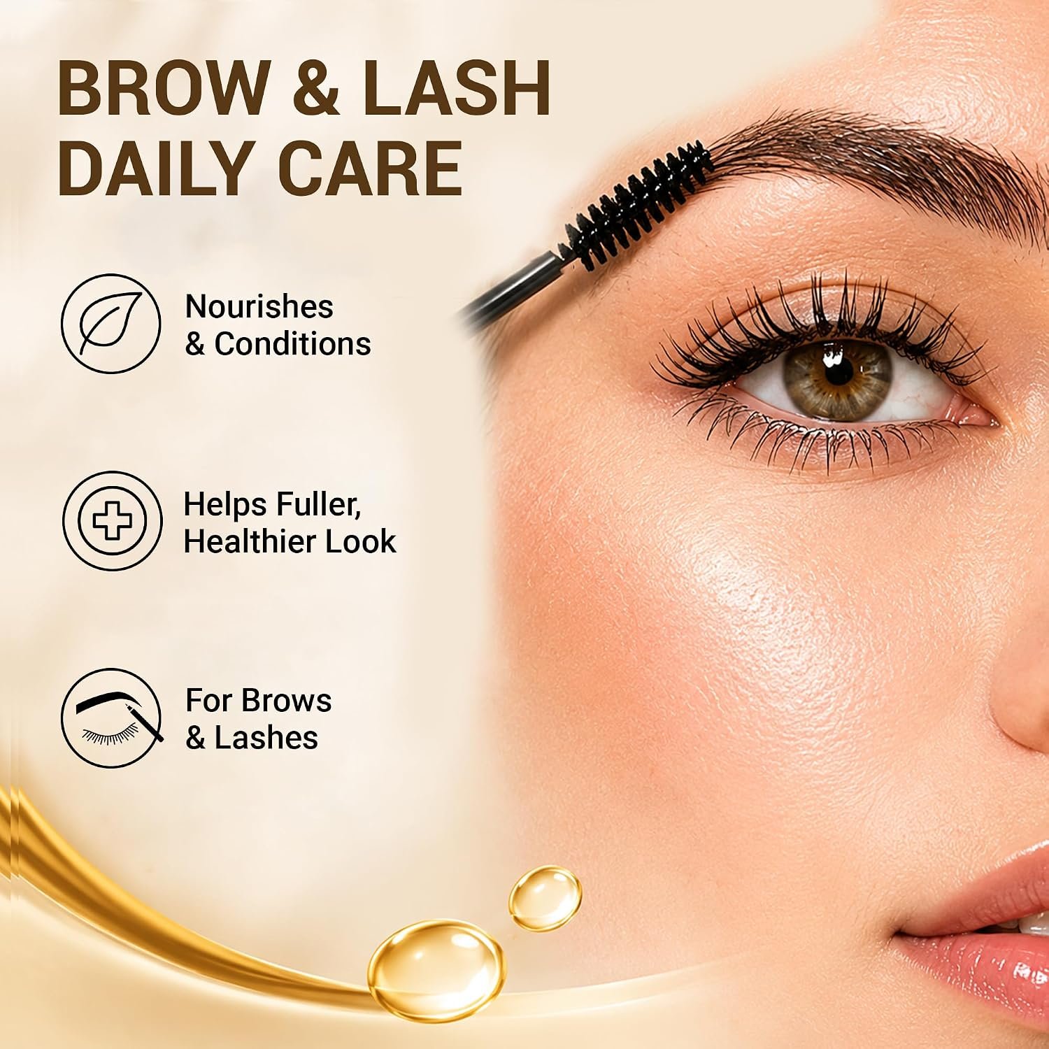 Jamaican Black Castor Oil for Eyebrows & Eyelashes, 2 Pack with Brushes - Image 4